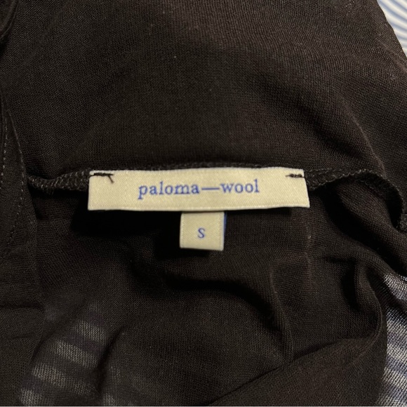 Paloma Wool SORA MAXI DRESS Brown Sheer Slip Elasticized spaghetti straps - Picture 6 of 10